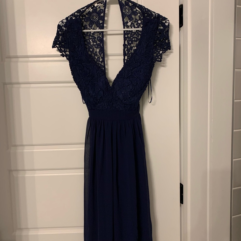 Navy maxi dress